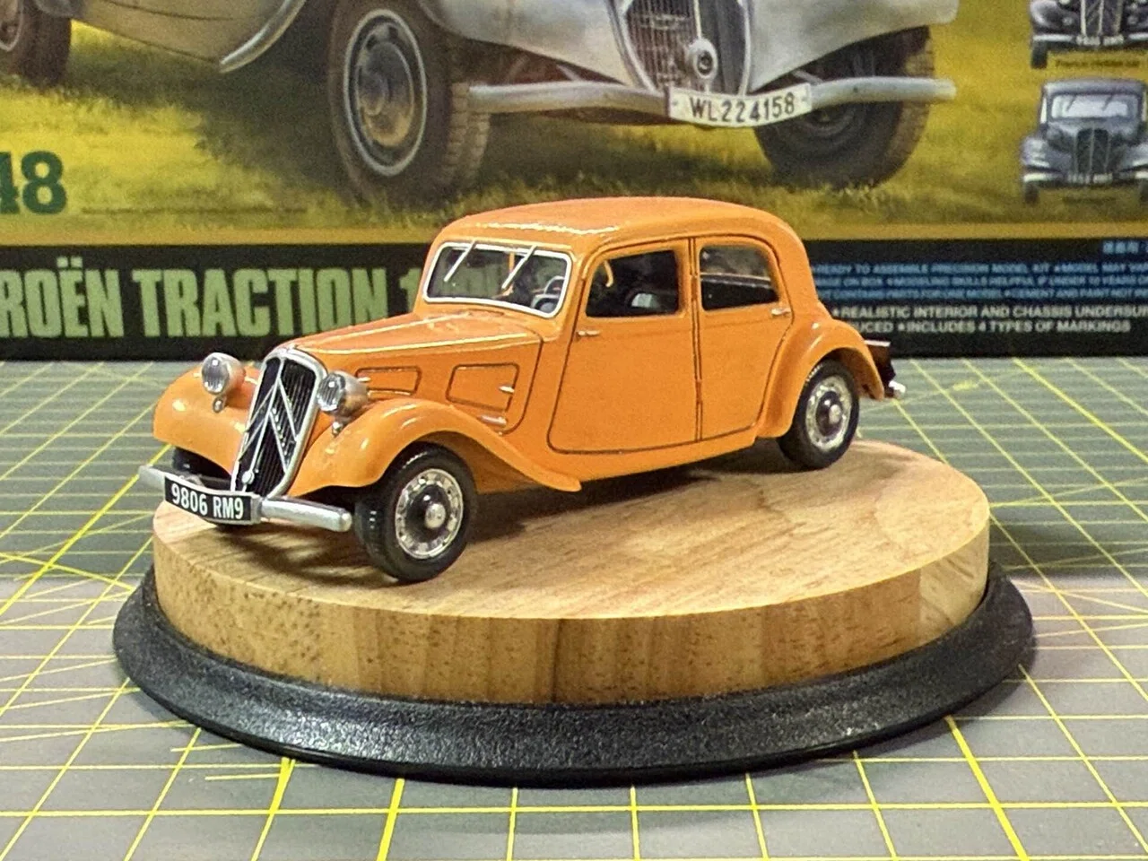 塗装チャレンジ｜水性マーカーでタミヤ 1/48 シトロエン 11CVを塗って