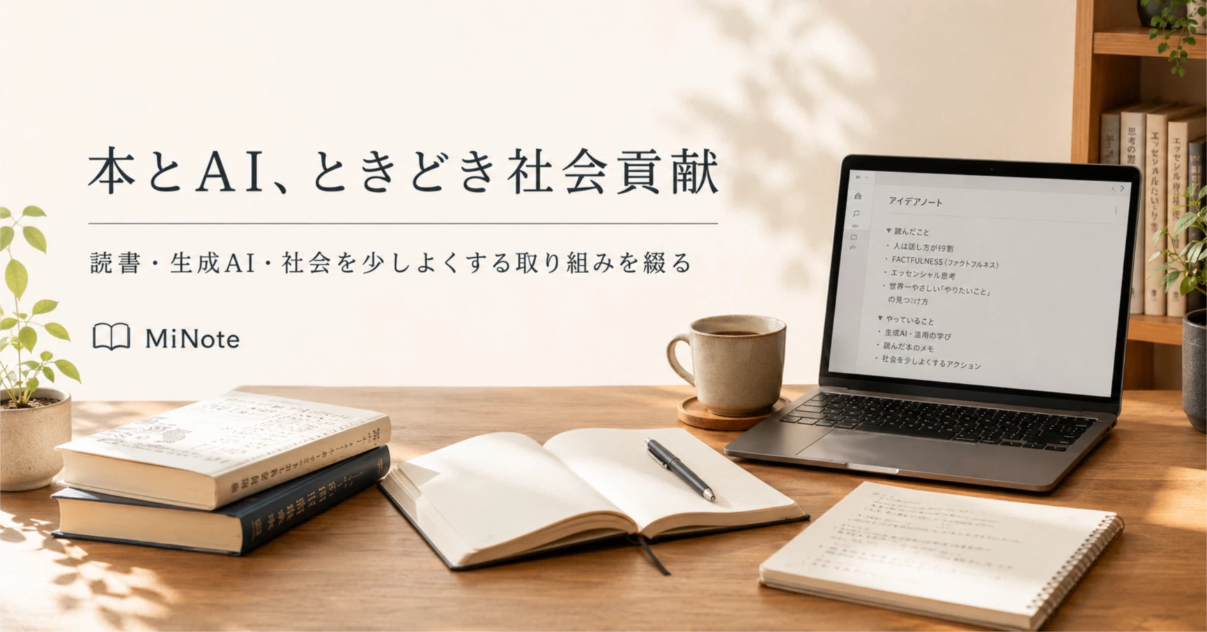 Minote Sal MinoのMiNote|本とAI、ときどき社会貢献|note