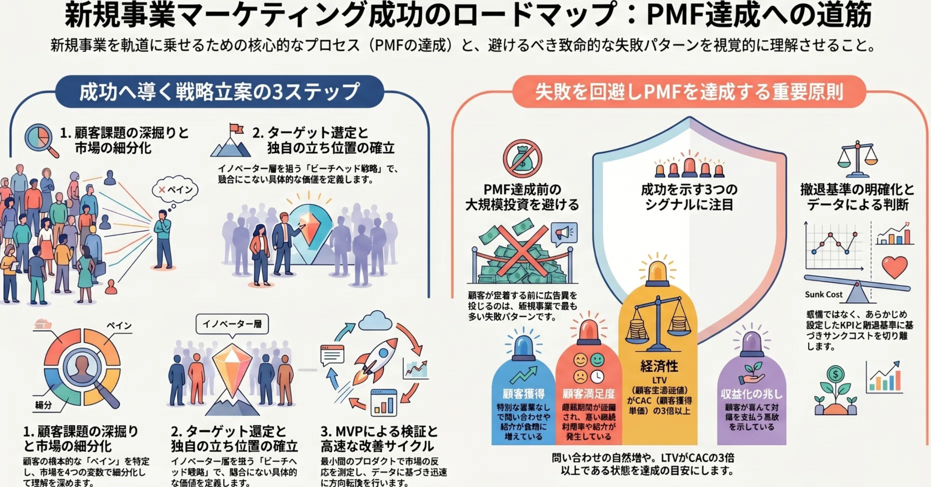新規事業マーケティングの成功戦略｜PMFから実践ステップまで徹底解説