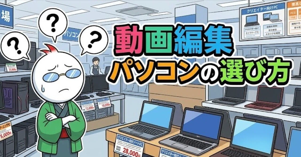 構成変更　譲渡決　パソコン　動画編集 2026年最新版】動画編集に必要なPCスペック完全ガイド｜初心者でも