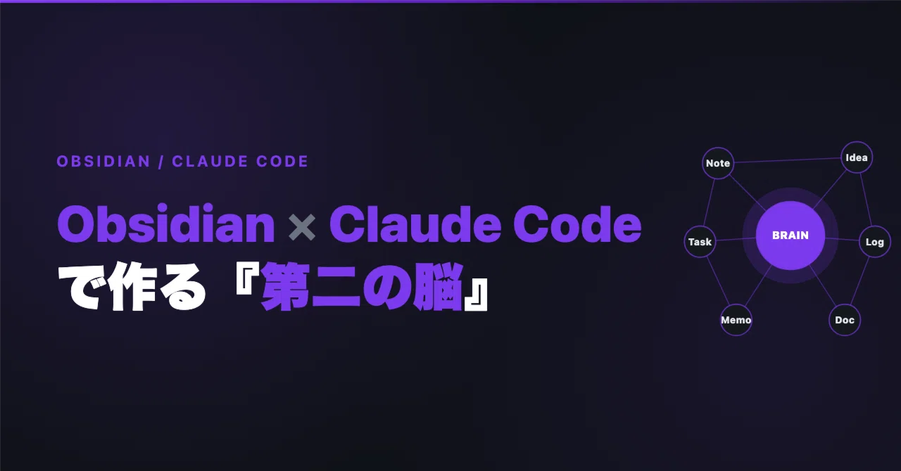 Building a Second Brain with Obsidian × Claude Code｜リョータ