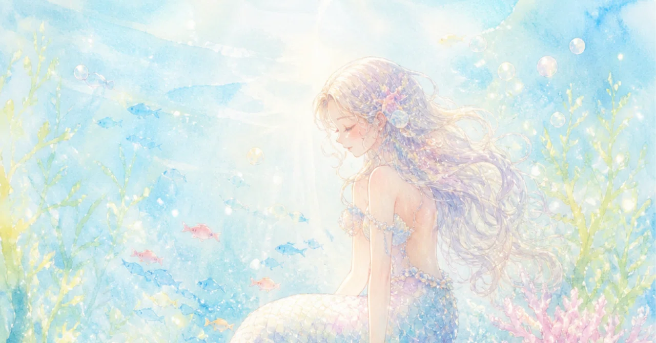 ChatGPT images 2.0で人魚と朝のイラストをつくってみた【AIイラスト｜画像生成AI｜生成AI｜プロンプト｜ChatGPT｜AI活用】