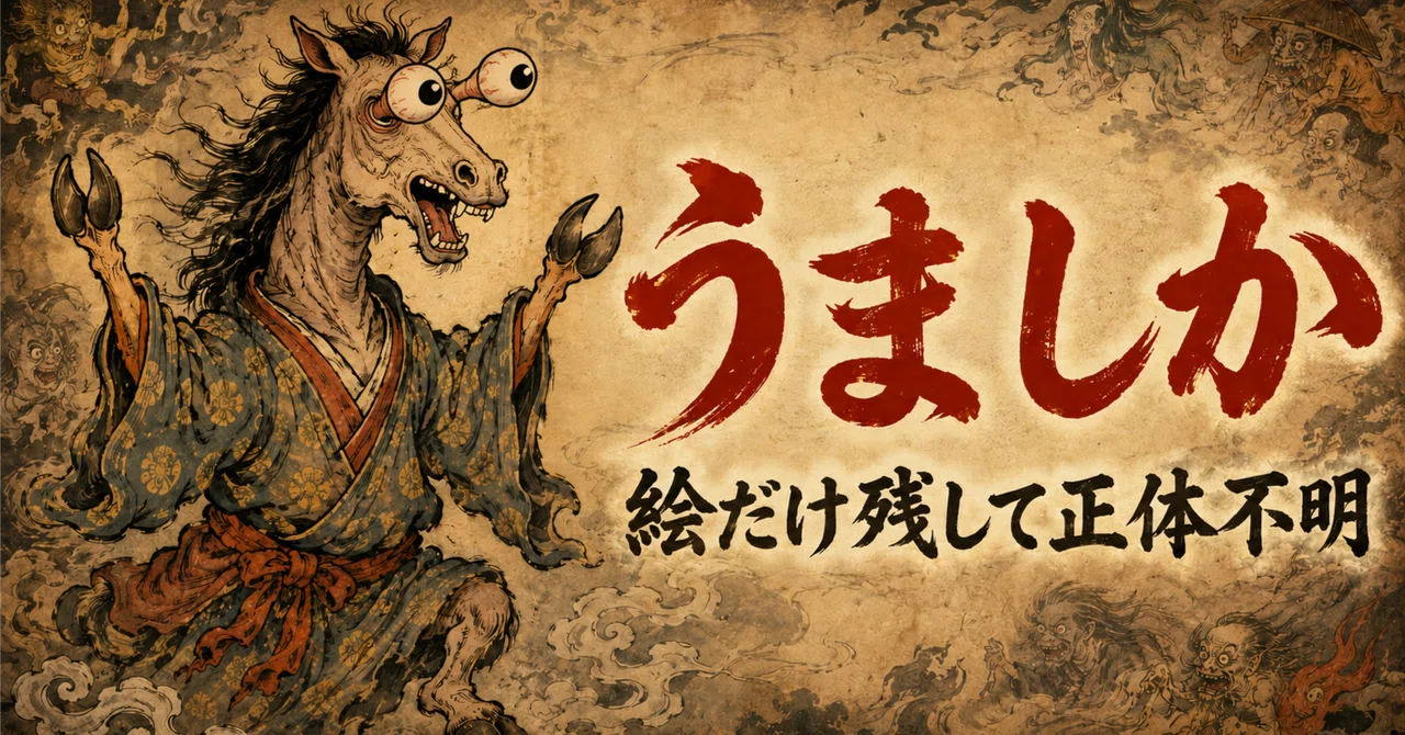【ゆっくり解説】妖怪「うましか」── 絵だけ残して正体不明|ちょげ