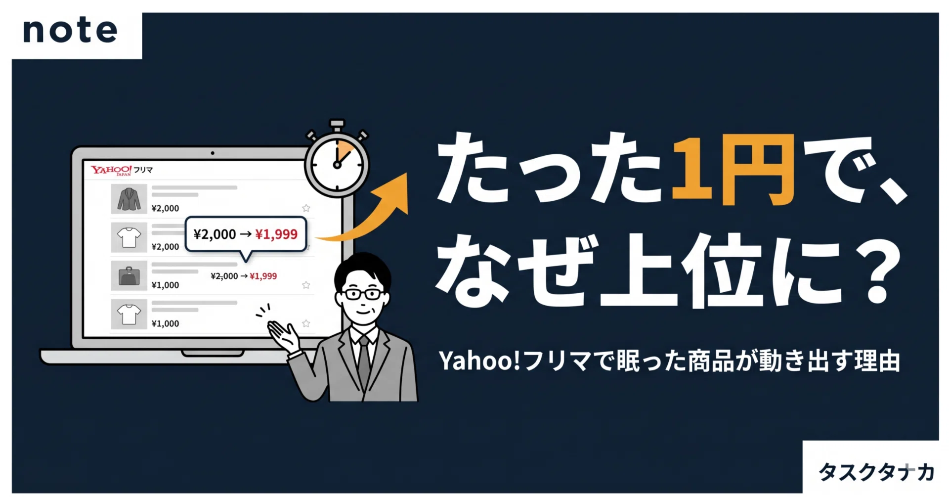 Yahoo!フリマで「1円値下げ」が効く理由｜上位表示を狙う一番ラクな