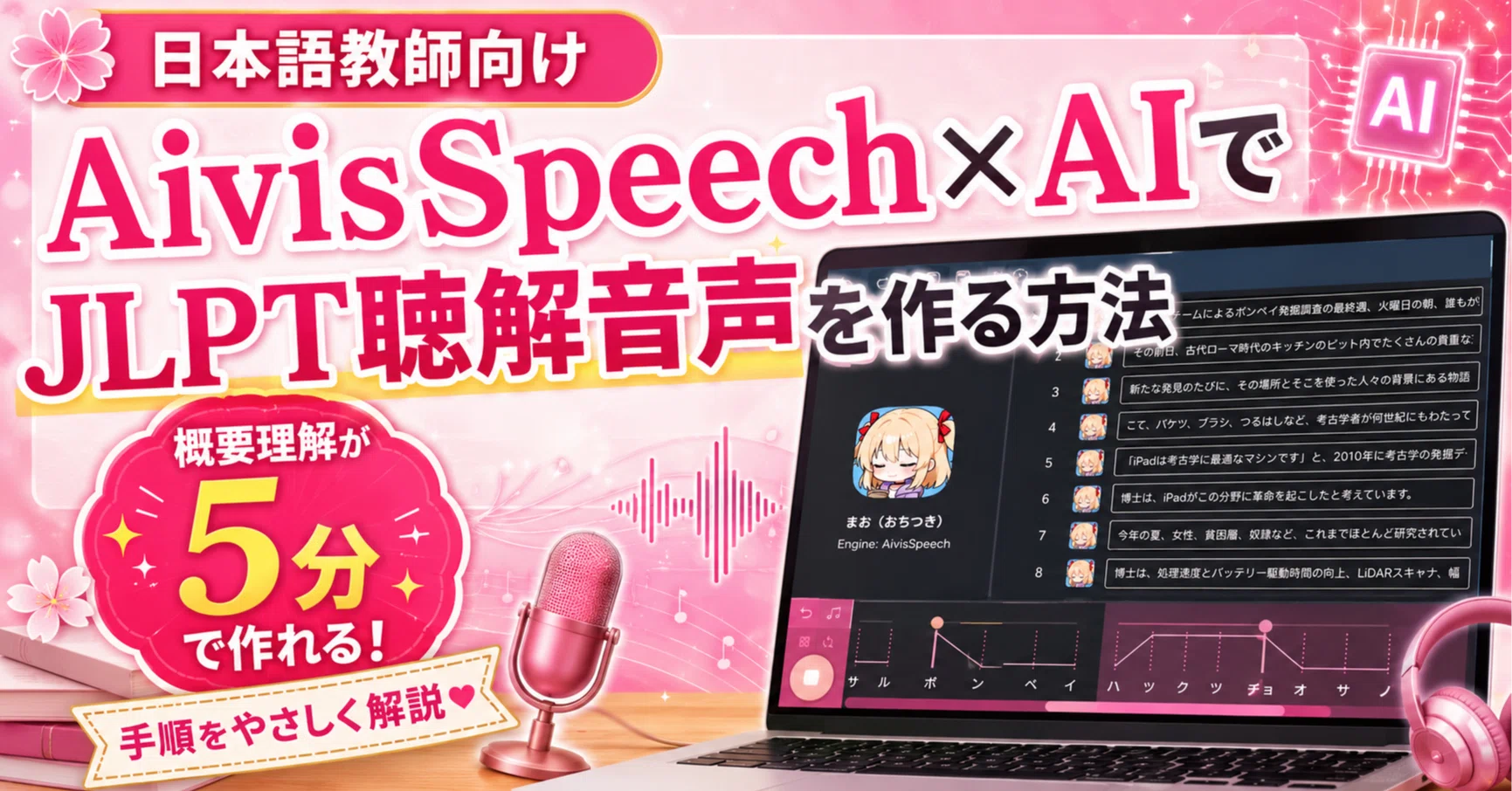 Easily Create JLPT Listening Audio with AivisSpeech and AI