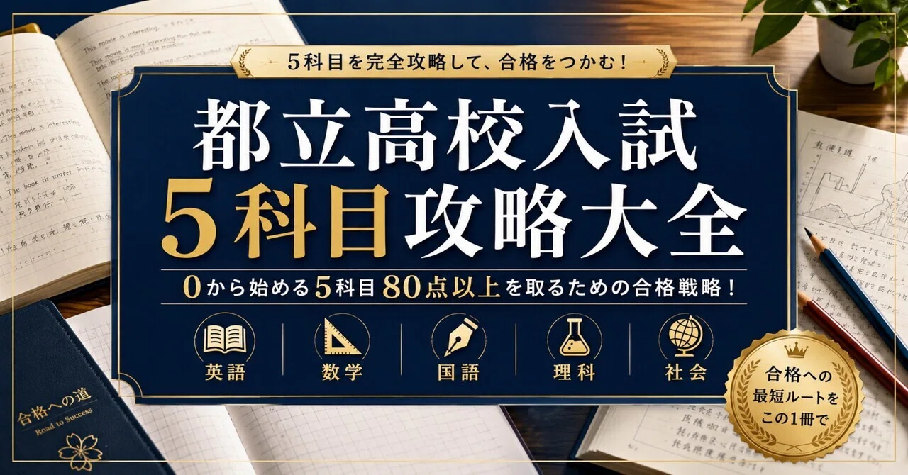都立入試最短合格メソッド5教科・CD付他 都立入試最短合格メソッド2023