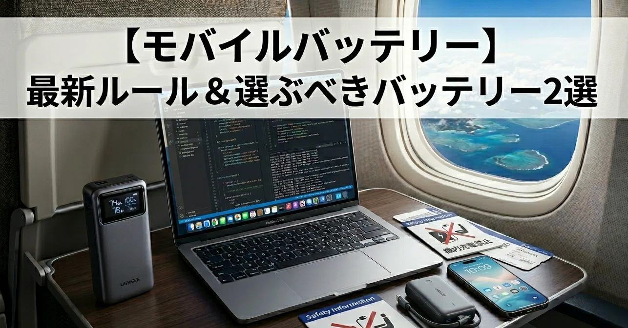 モバイルバッテリーと飛行機】2026年4月ルールで何が変わった？出張 