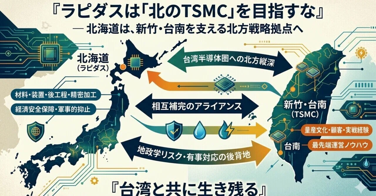日台戦略的互恵半導体連合」の提唱―ラピダスを『北方縦深』へ｜香山 仁