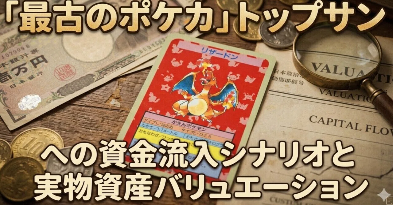 最古のポケカ」トップサンへの資金流入シナリオと実物資産