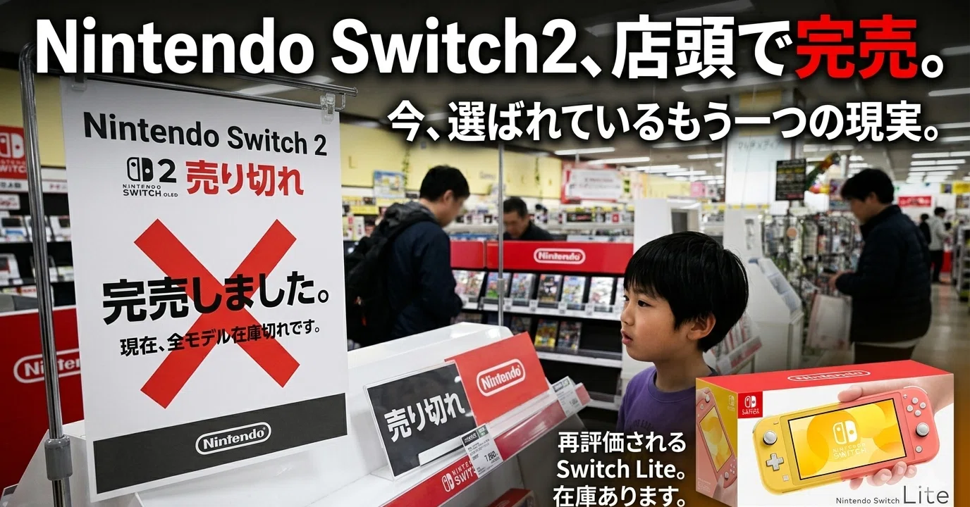 2026年】Switch2、どこにも売ってない。だから今“Switch Lite”が異様に 