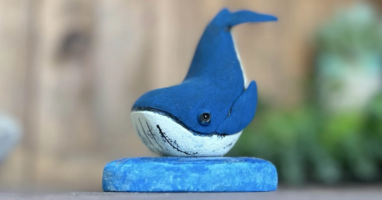夏を感じるクジラのオブジェ｜jucon110
