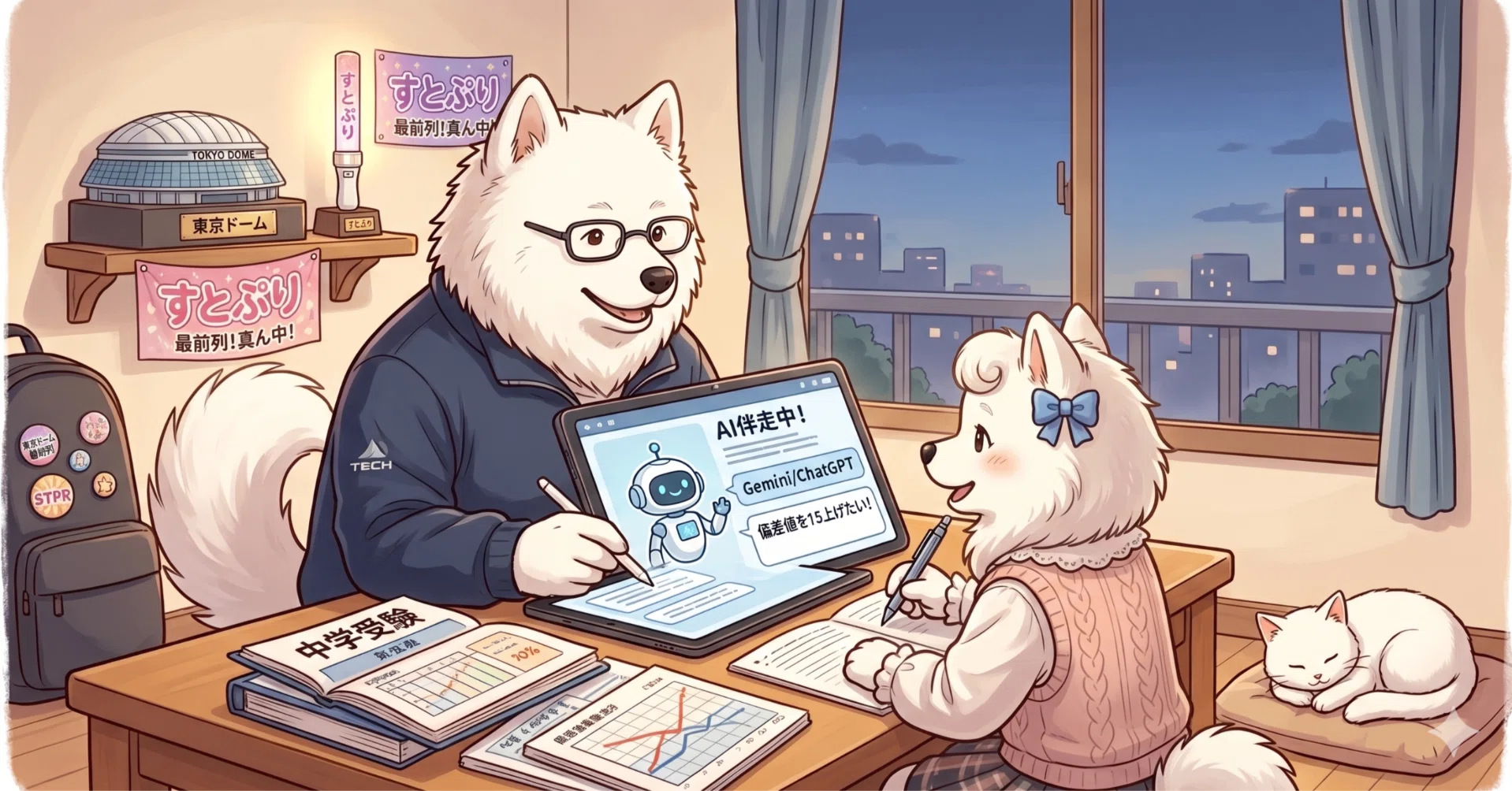 サモエドパパ 偏差値+10を生成AIで。サモエドパパのプロフィール｜サモエドパパ
