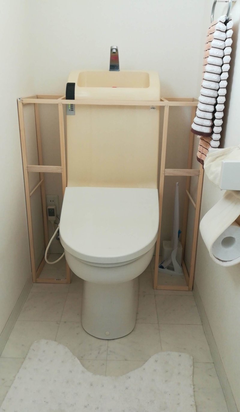 トイレをタンクレス風にdiyしてみた Hide Note
