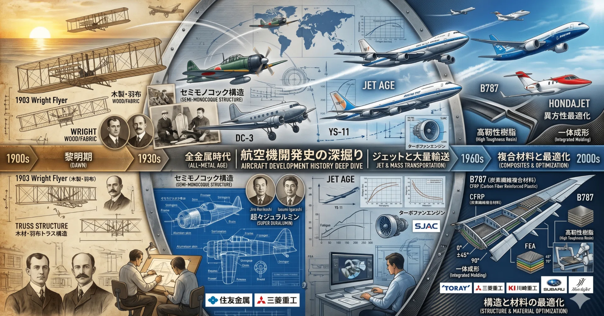 航空機開発史の深掘り（gemini)｜しゅわっち
