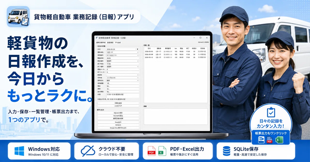 Driver Daily. Check I created a 'Daily Business Report App' for light cargo drivers [For ...
