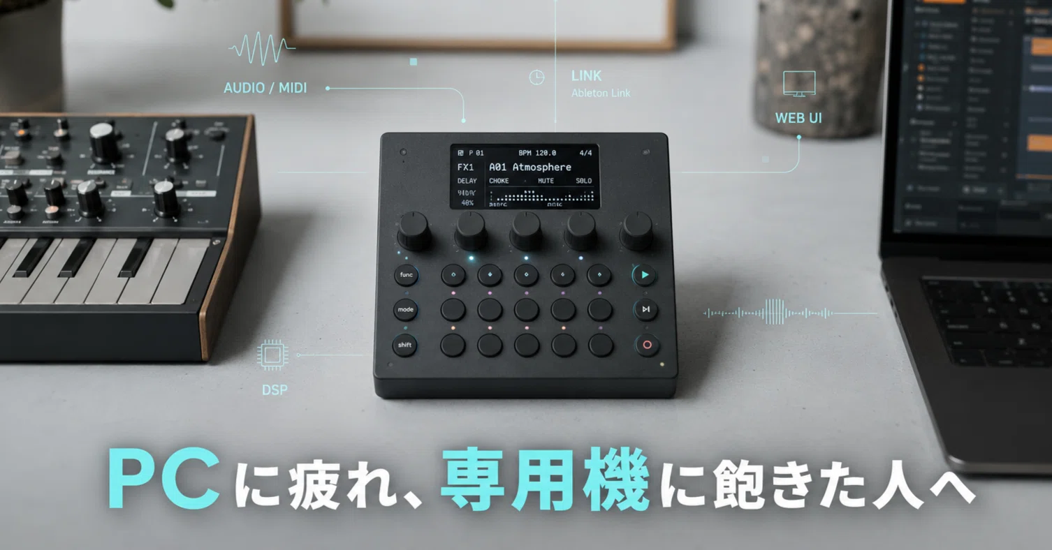 PCに疲れ、専用機に飽きた人へ。dadamachines tbd-16という第三の選択