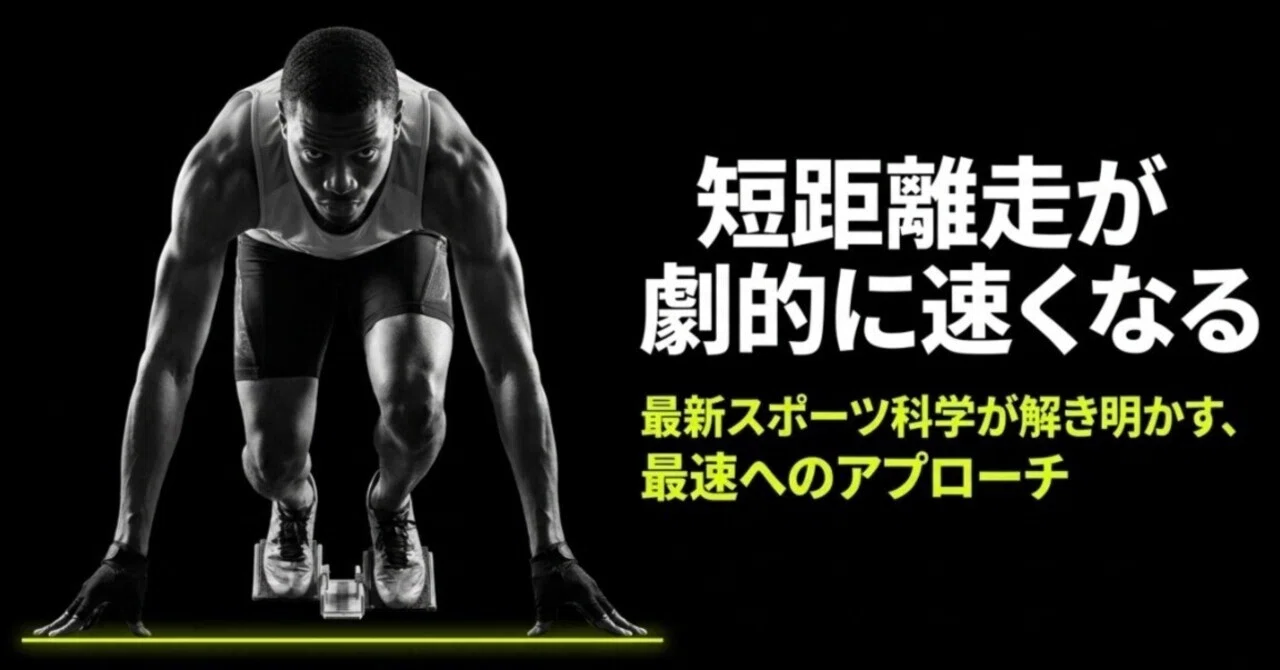 短距離走が劇的に速くなる！最新科学が解き明かす秘密のトレーニング
