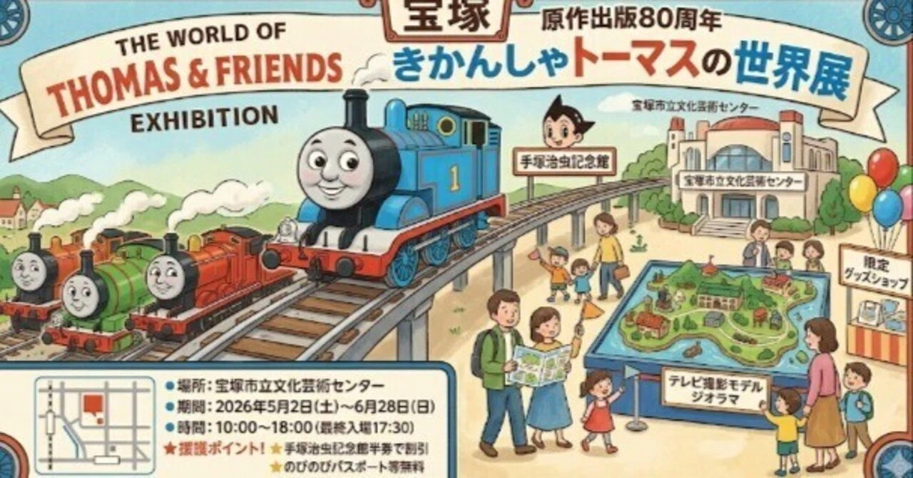 令和AIが宝塚の機関車トーマス展を援護解説｜岡田山タヌ吉@AI鏡