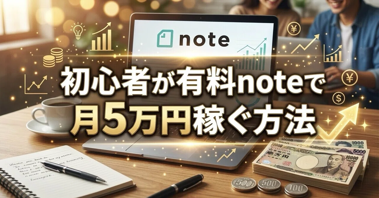 初心者が有料noteで月5万円稼ぐ方法💰|Y | タメになる情報