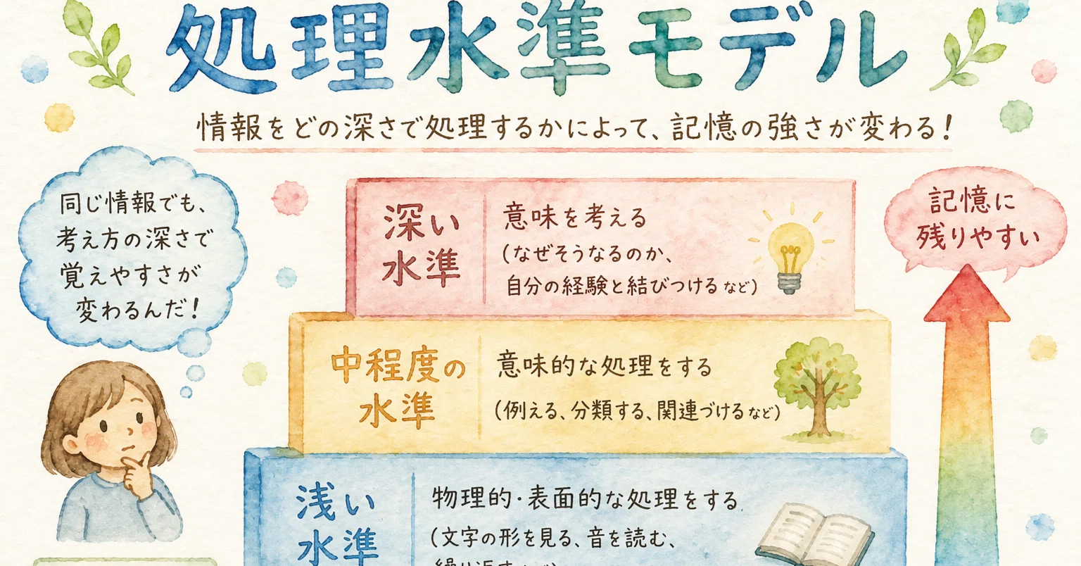 記憶モデル・記憶ストラテジー等 予想問題‼：日本語教員試験 応用試験 