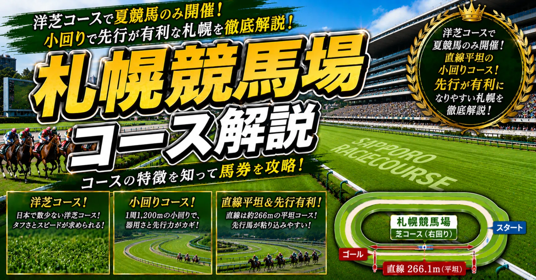 20年位前の札幌競馬場来場プレゼント 札幌競馬場コース解説(※過去5年2026年5月時点データ)｜徒然なるままに