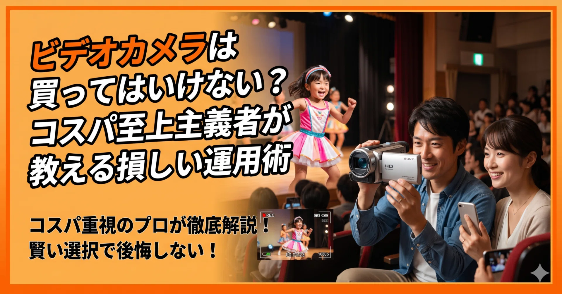ビデオカメラは買ってはいけない？コスパ至上主義者が教える損しない
