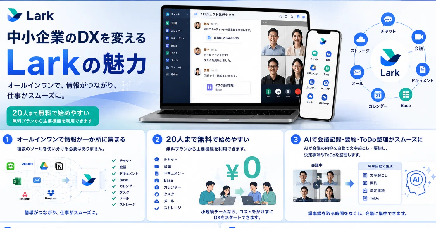 中小企業のDXを変える「Lark」の魅力｜sasa_yell