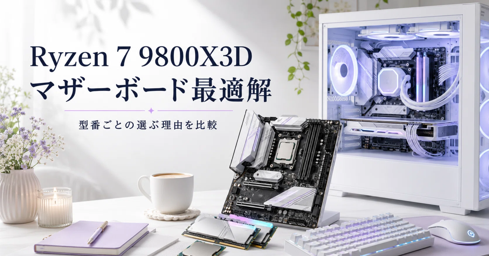 Ryzen 7 9800X3Dに妥協なしで合わせるマザーボード最適解｜型番ごとの