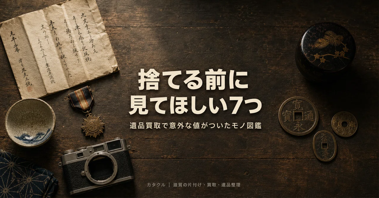 遺品買取で意外な値がついたモノ図鑑 — 業者だから知っている、捨てる