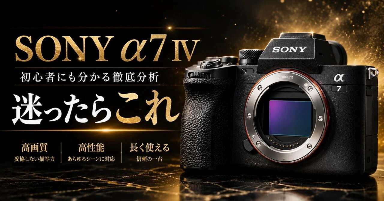 SONY α7 IVは今でも“初心者が長く使える本命フルサイズ”なのか？｜ma_ko