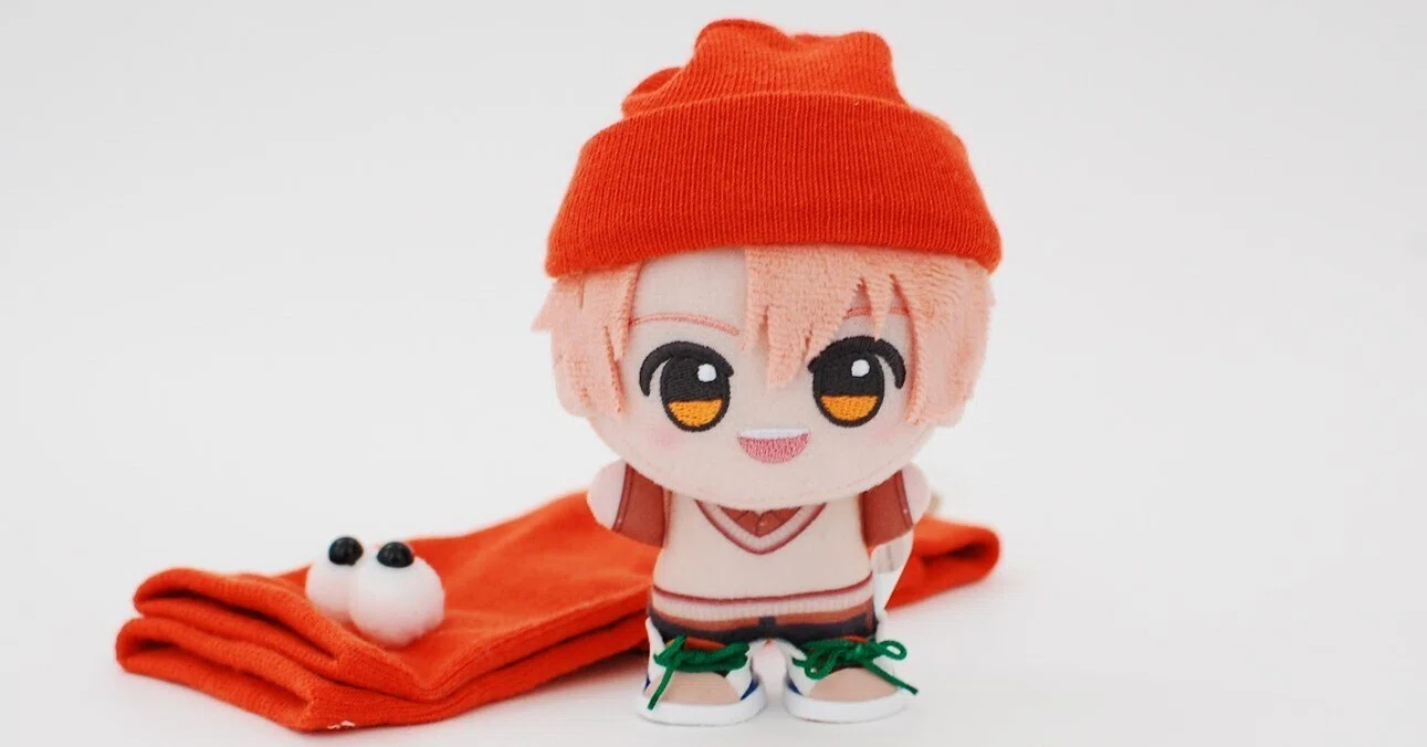 切るだけ！ぬいぐるみ 靴下の帽子の作り方】ちびぐるみ 三月ぬいに作っ