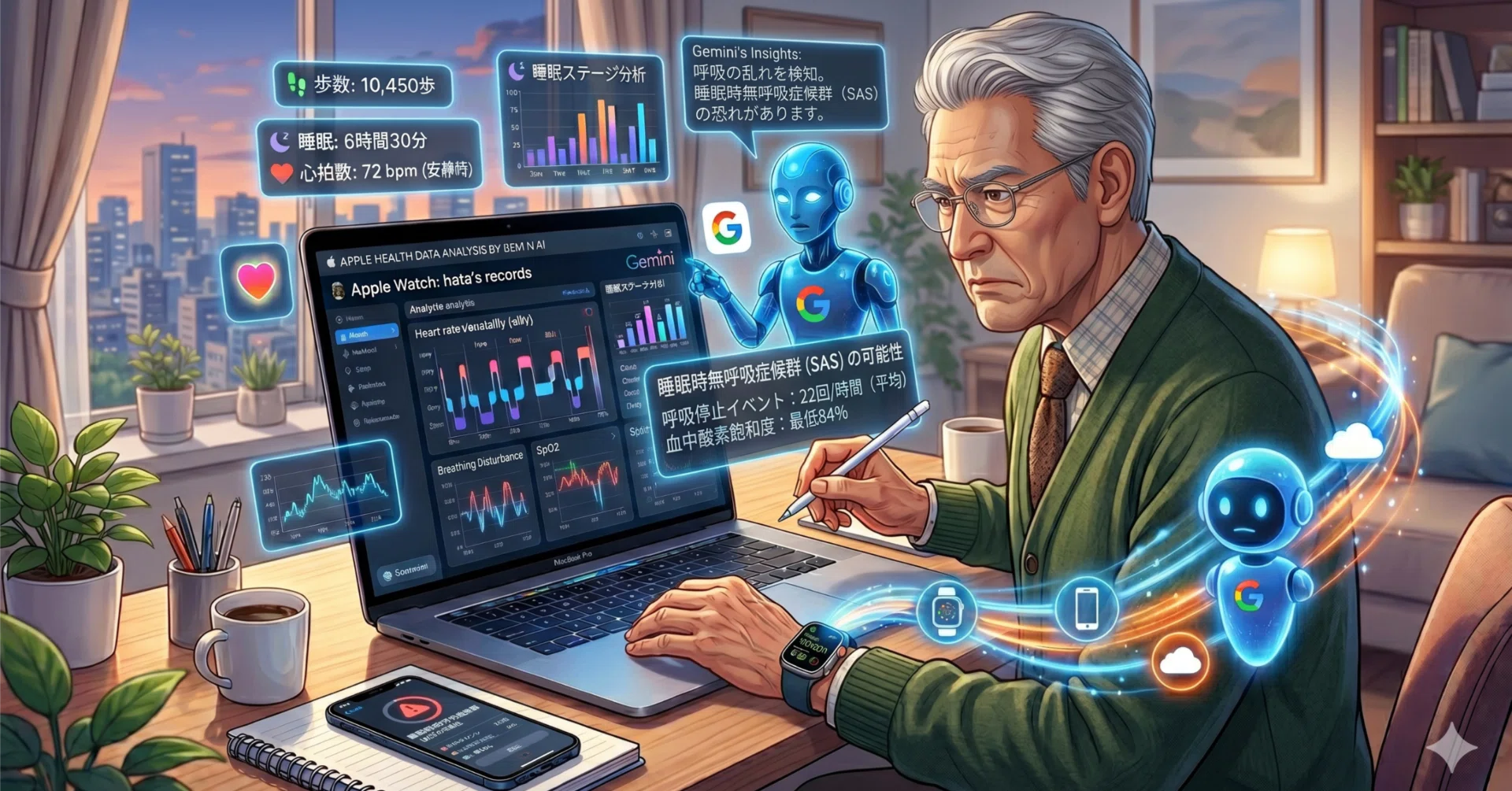 Appleヘルスケアの記録をGeminiで分析してみた（2/2）｜HTNK