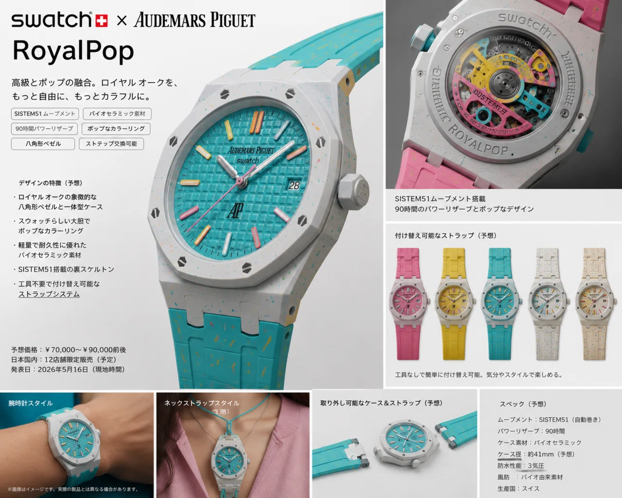 最新】スウォッチ × AP「RoyalPop（ロイヤルポップ）情報まとめ｜発売