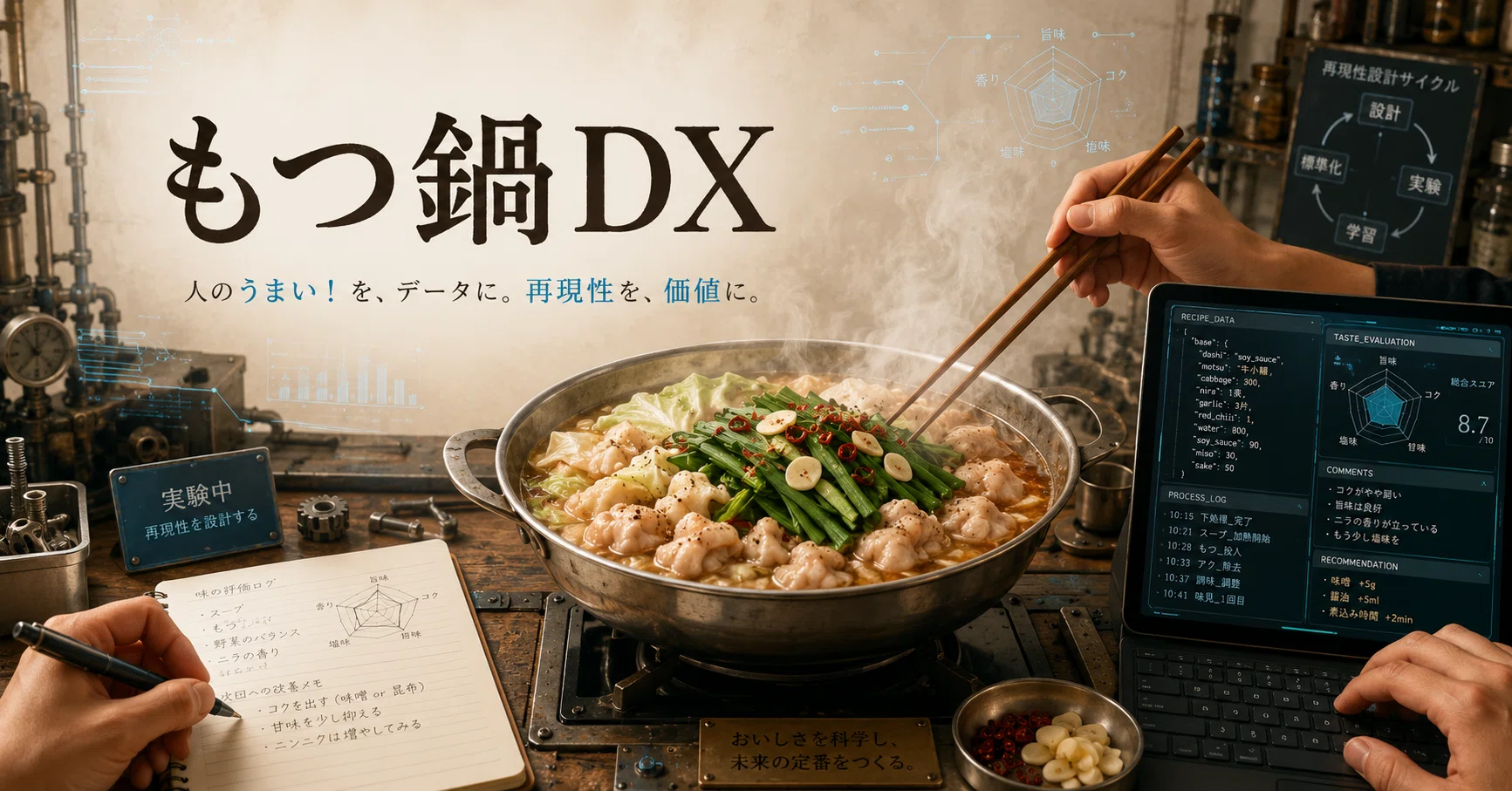 Codexとつくる究極のもつ鍋──AIに料理を任せるんじゃなく、味の再現