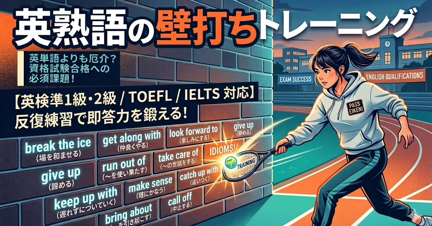 英語客観テスト 合格へのトレーニング 基本英熟語の壁打ちトレーニング⑷｜Sapphire