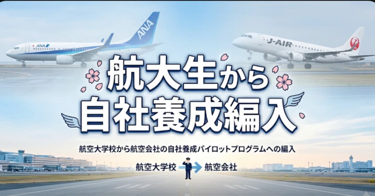 受験者必見】航空大学校生から自社養成への編入制度｜パイロット受験応援！