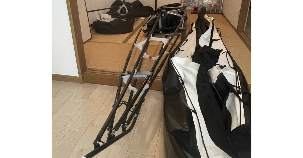 フォールディングカヤックを初めて一人で組み立て｜高梨大翼 Daisuke