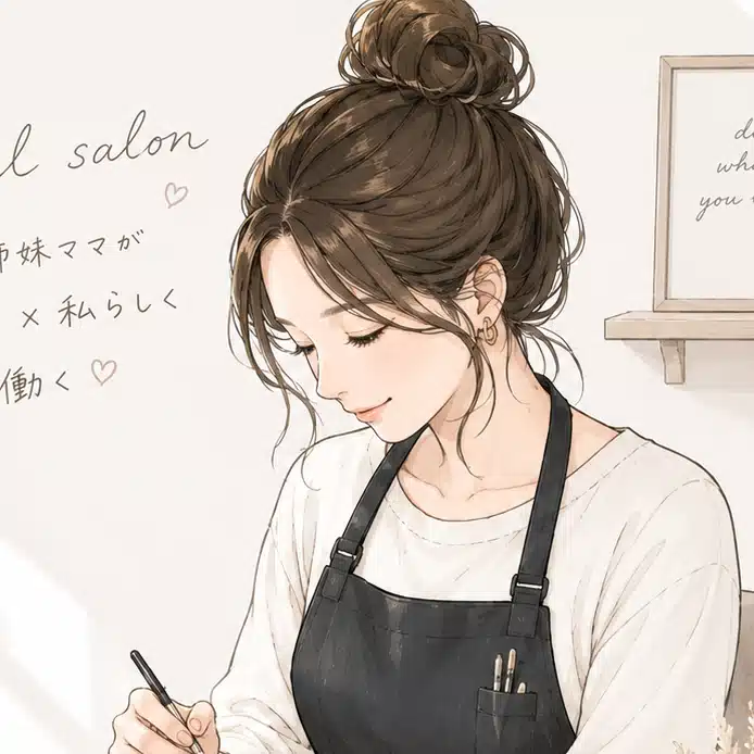 ひとりネイルサロンを営む三姉妹ママ