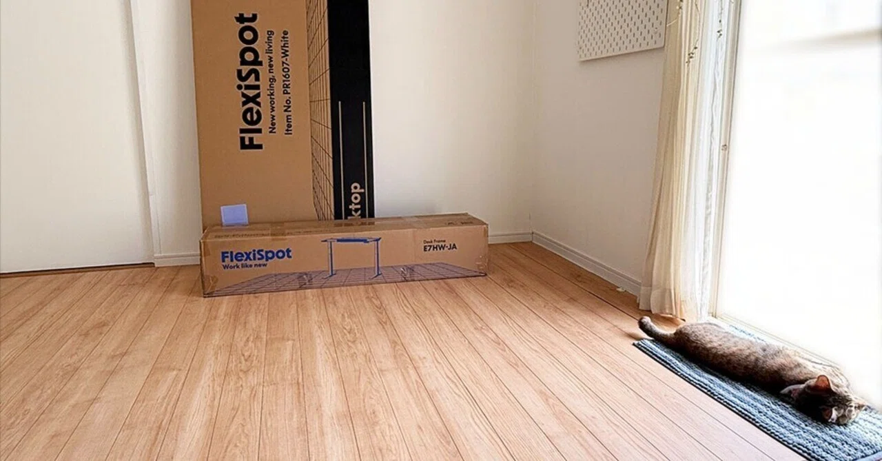 1人でも組み立ては出来る 電動昇降デスクFlexiSpot E7H 完全手順ガイド