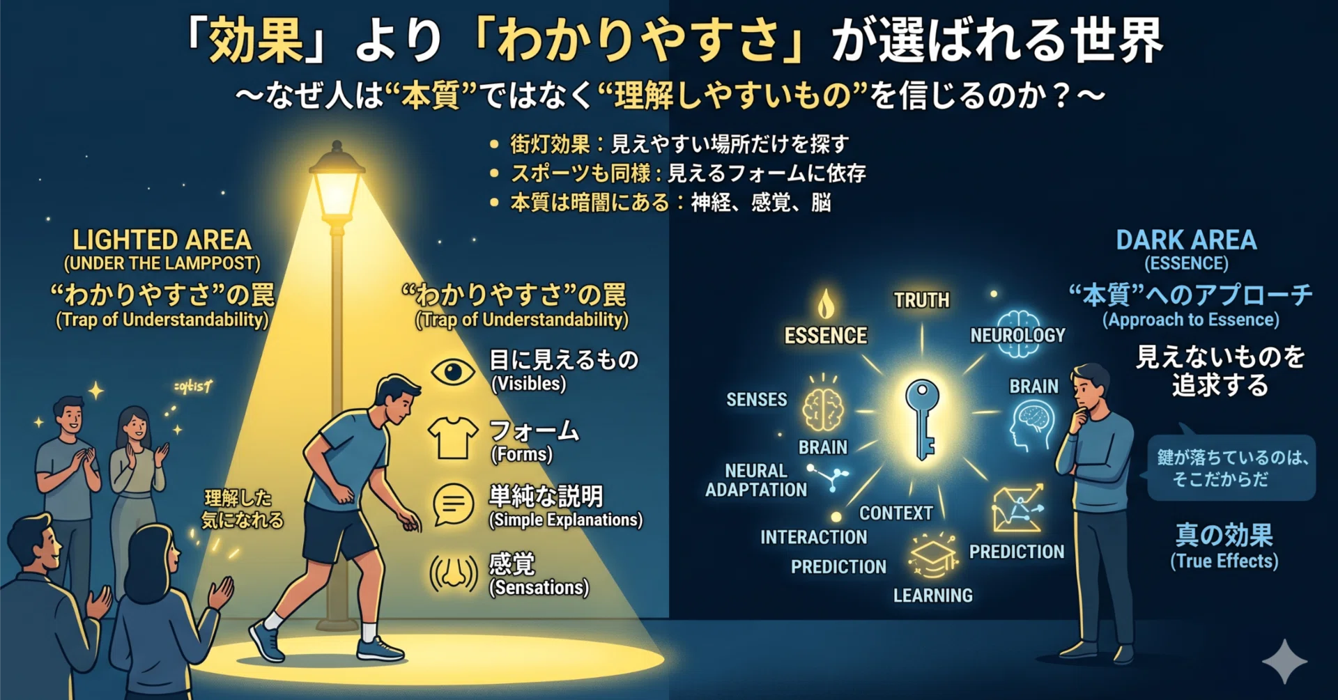 効果」より「わかりやすさ」が選ばれる世界 〜なぜ人は『本質』では