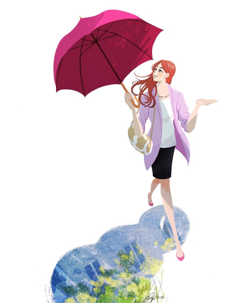 雨上がり イラストを描くこと ラブレターを書くこと イラストno Iof238 Akihisasawada Note