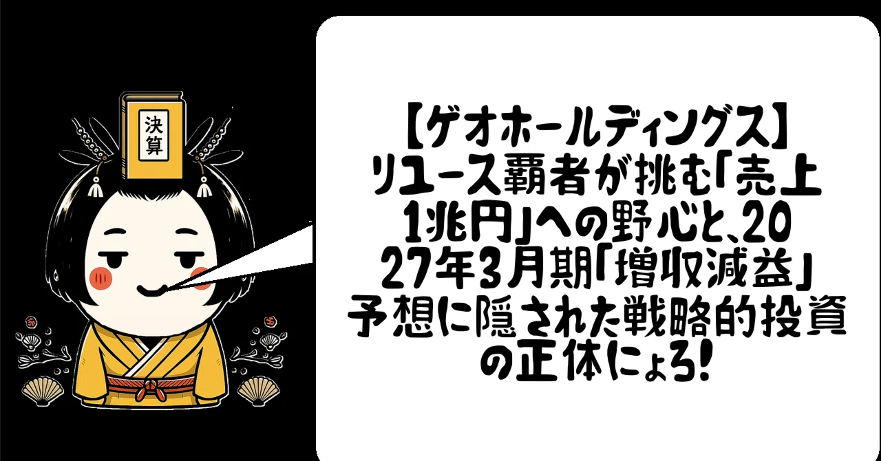 ゲオホールディングス】リユース覇者が挑む「売上1兆円」への野心と