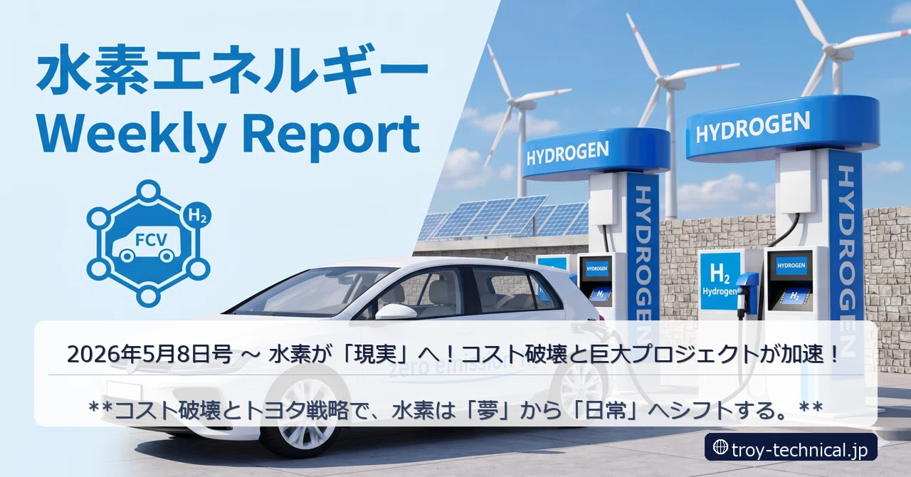 Troy Technical 水素エネルギー WeeklyReport 2026年5月8日号 〜 水素