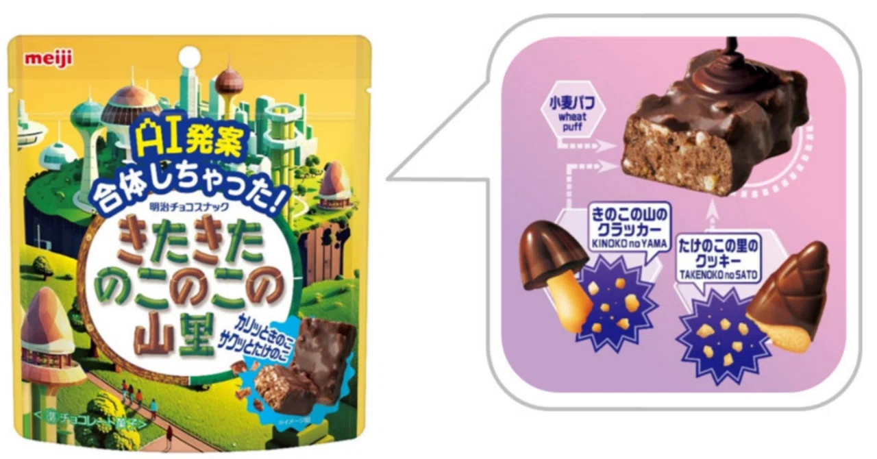 きのこの山たけのこの里合体品「きたきたのこのこの山里」食べてみた