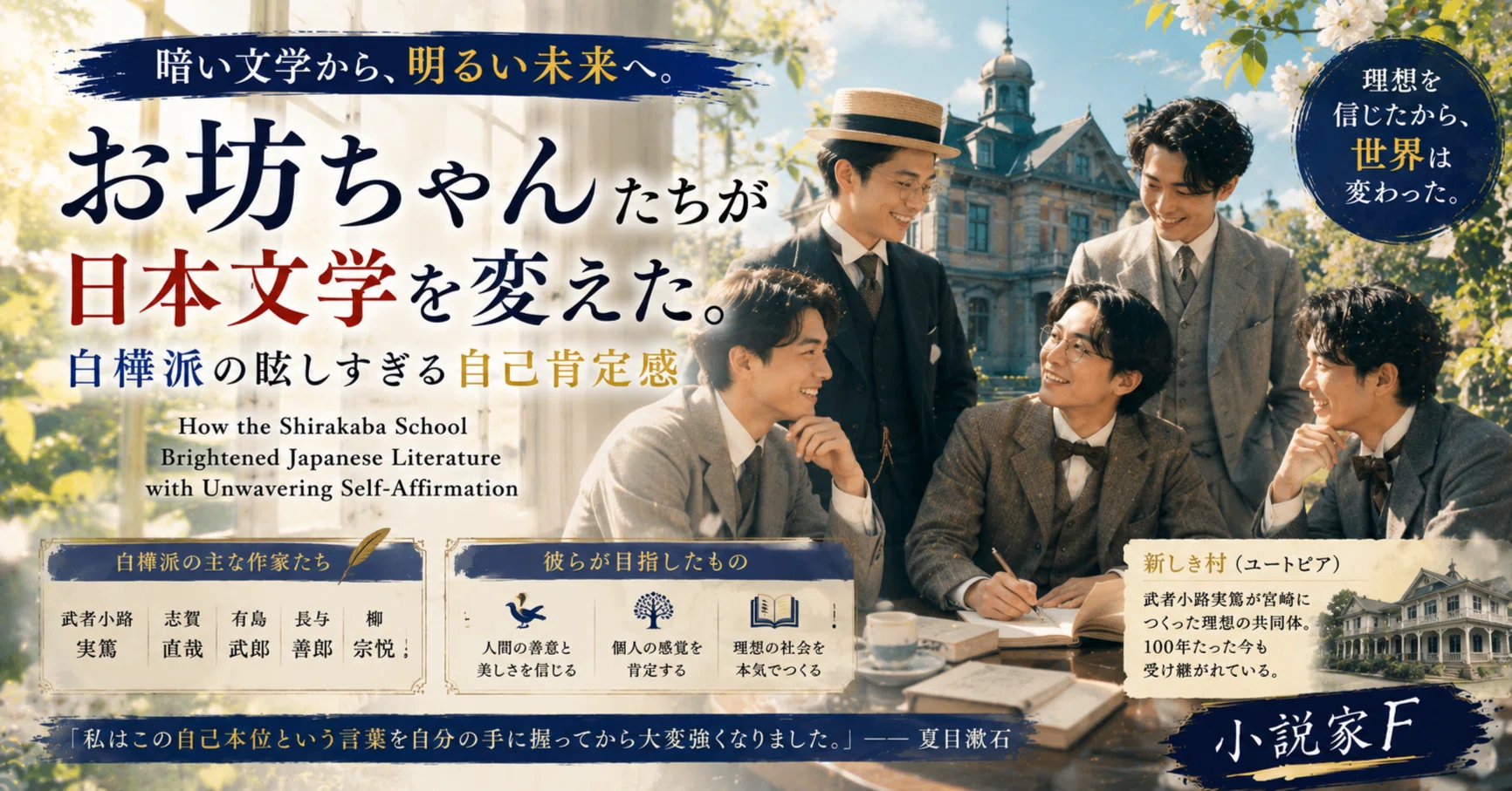 なぜ「お坊ちゃん」たちが日本文学を変えたのか？ 志賀直哉ら『白樺派
