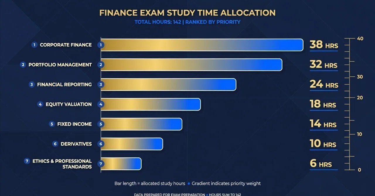CFA試験】CFA Level 1を300時間で攻略｜科目別の時間配分と優先順位 