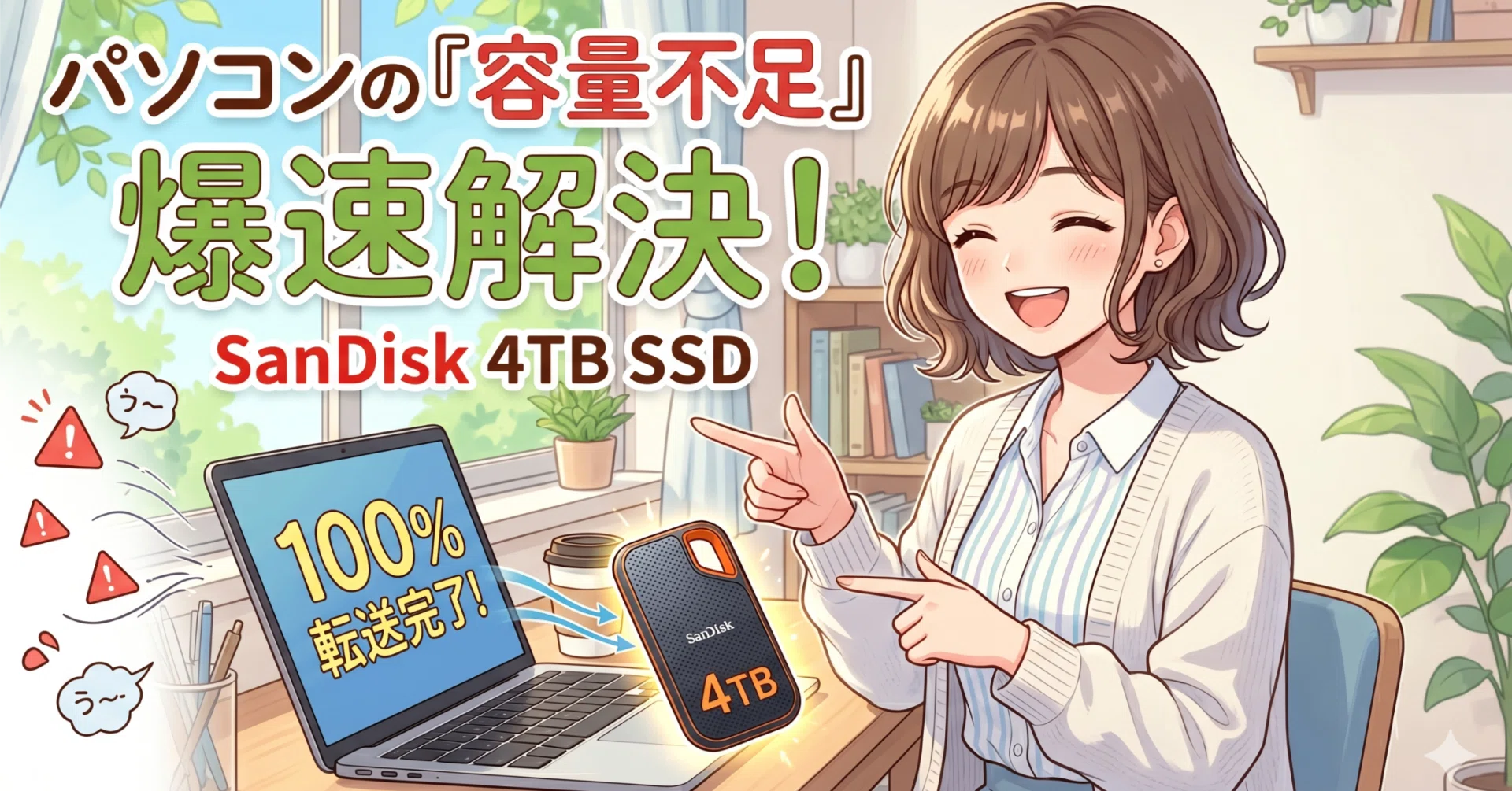 発見！パソコンの容量不足に悩むあなたが、SanDisk エクストリーム