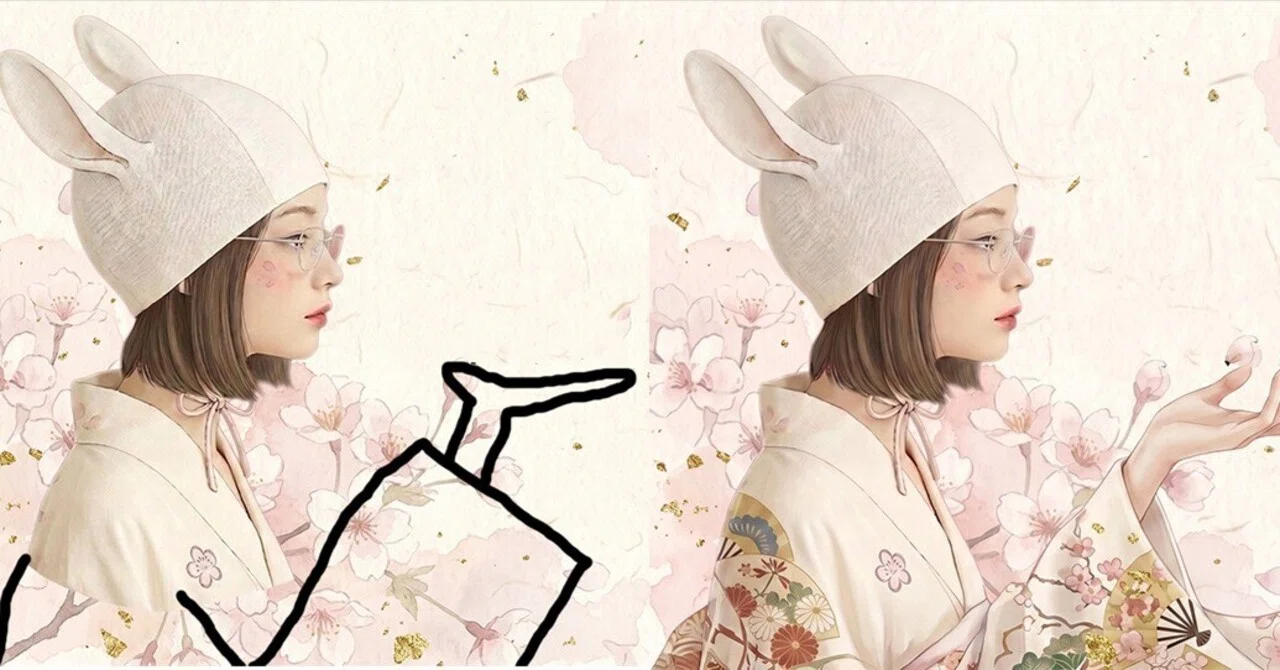 手描きイラストをAIに清書してもらい感動した日記｜白衣花（shiroi hana）