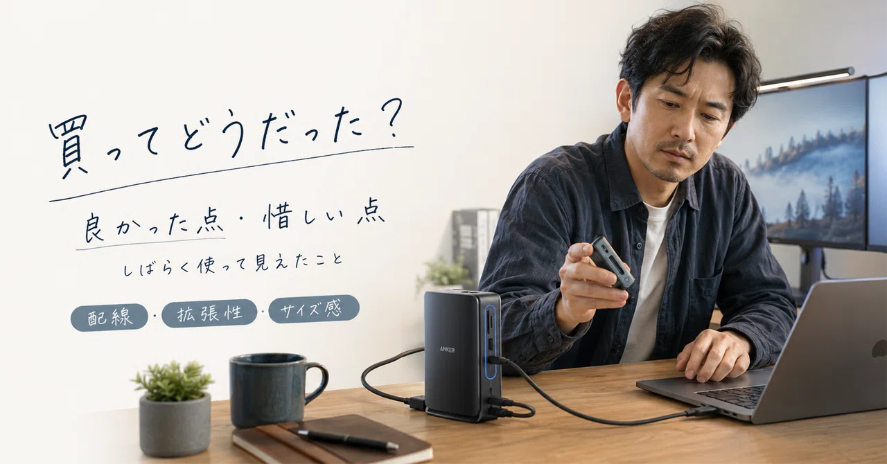 Anker Nano ドッキングステーション（13-in-1、着脱式 USB-C ハブ）を