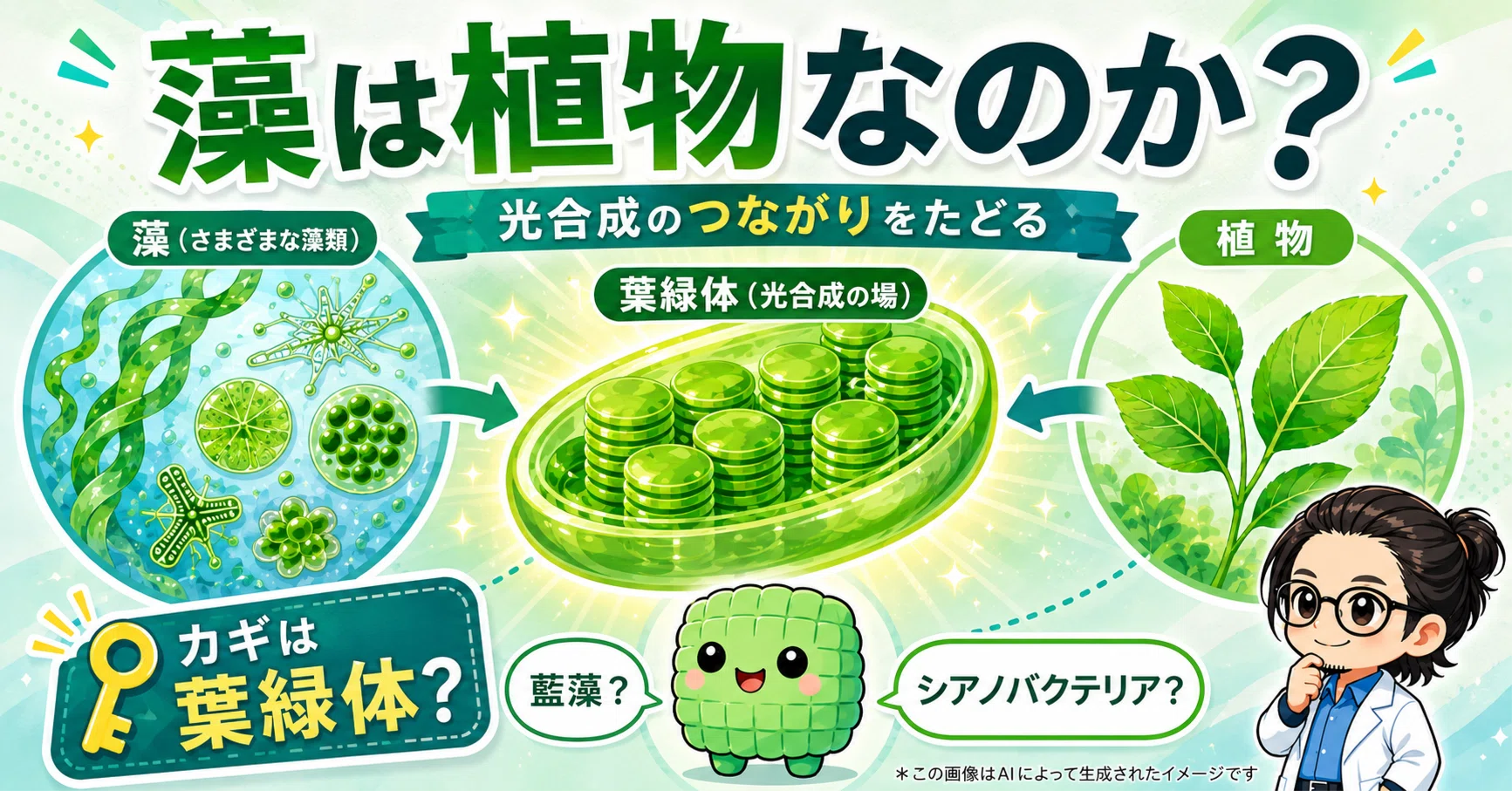 藻は植物なのか？｜「藍藻」と「シアノバクテリア」の謎から見る光合成